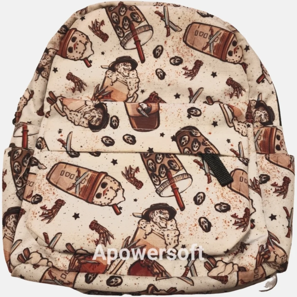 Horror Pumpkin Spice Coffee Mini Backpack